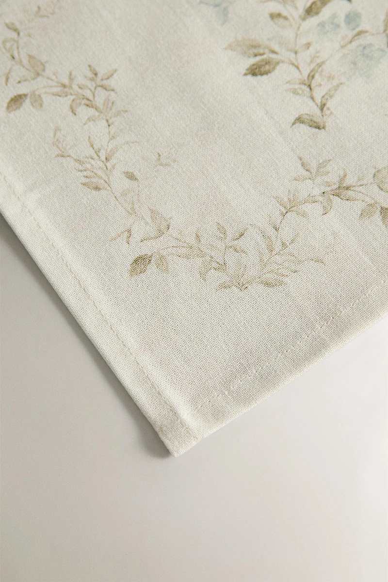 SERVIETTES DE TABLE IMPRIMÉ VÉGÉTAL (LOT DE 2)