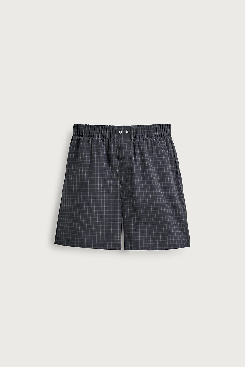 PLAID BERMUDA PAJAMA SET