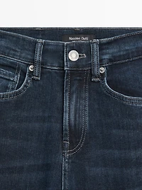 High waist bell bottom skinny jeans