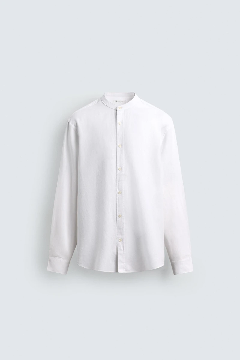 RELAXED FIT LINEN - COTTON SHIRT