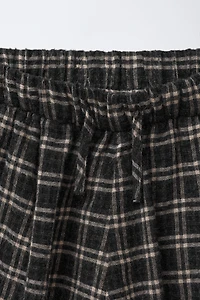 PLAID BAGGY PANTS
