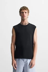 IRREGULAR KNIT TANK TOP