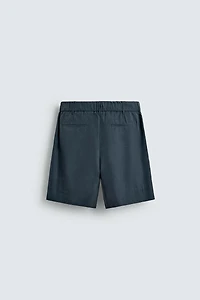 BERMUDA RELAXED FIT EFFET DÉLAVÉ