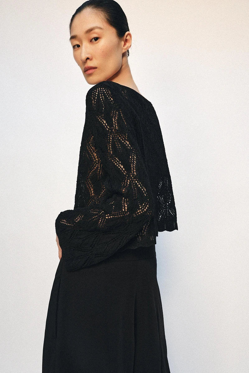 POINTELLE KNIT JUMPER