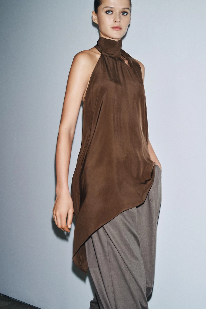 ASYMMETRIC HALTER TOP ZW COLLECTION