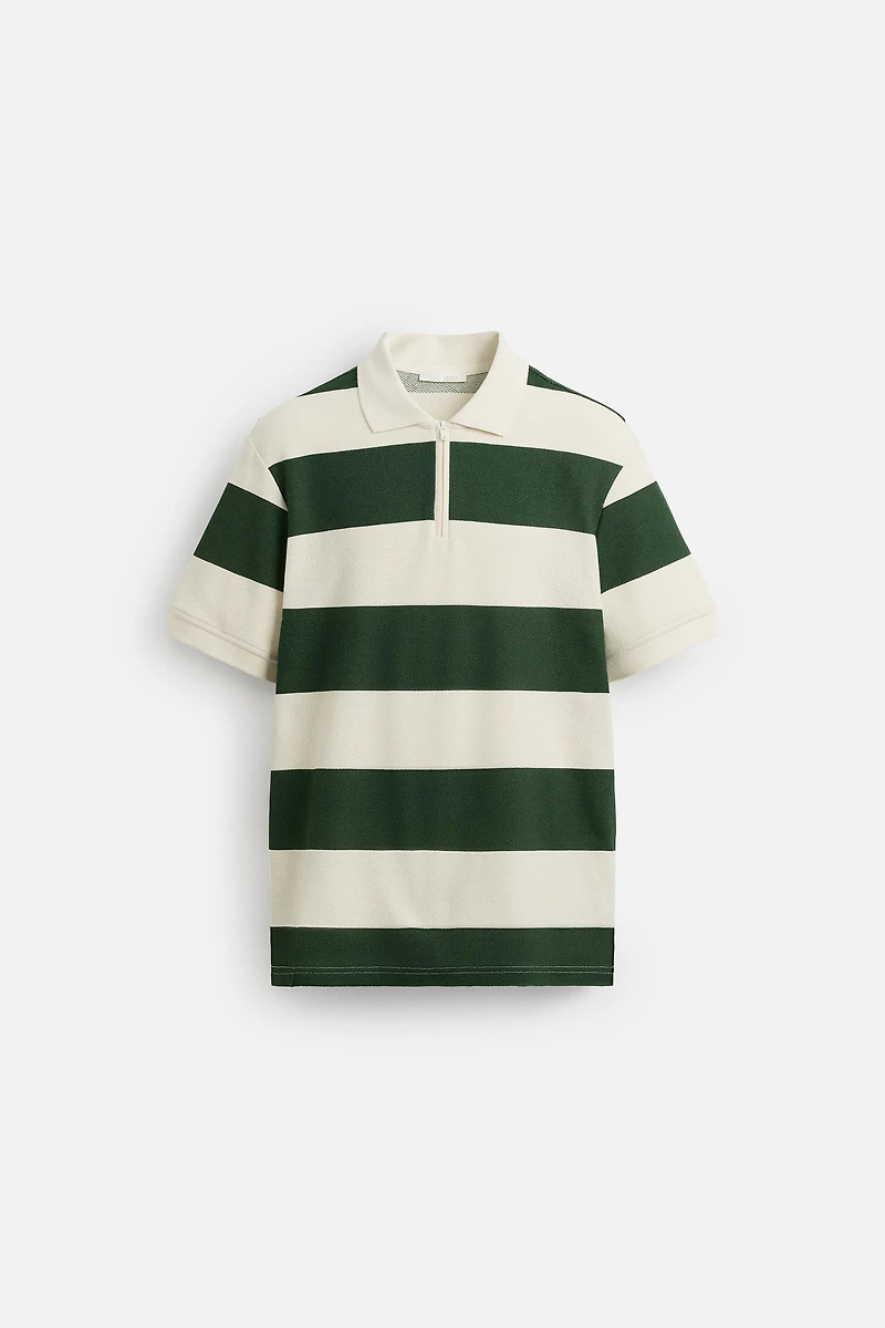 POLO À COL ZIPPÉ