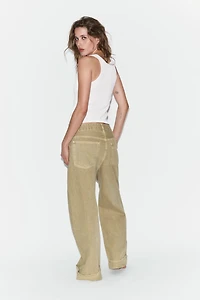 TRF MID-RISE FOLDED BAGGY JEANS