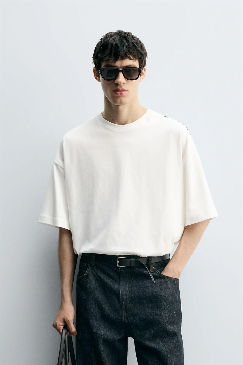 ABSTRACT PRINT T-SHIRT
