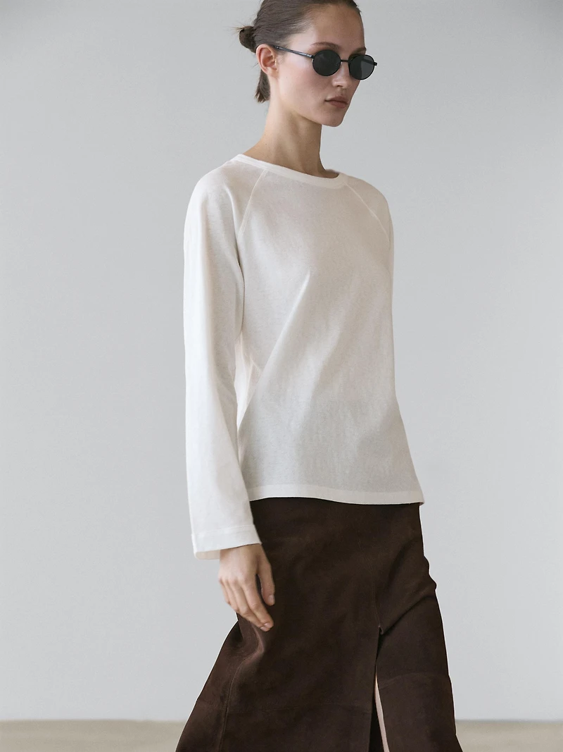 100% cotton long sleeve T-shirt