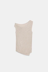 TOP ASYMÉTRIQUE DRAPÉ.