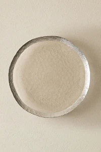 ASSIETTE DE PRÉSENTATION VERRE FILET DORÉ