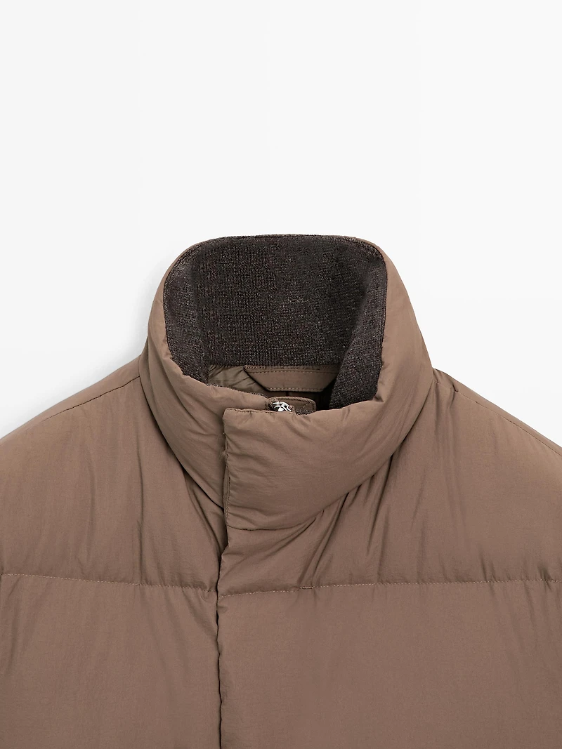 Water-repellent puffer jacket