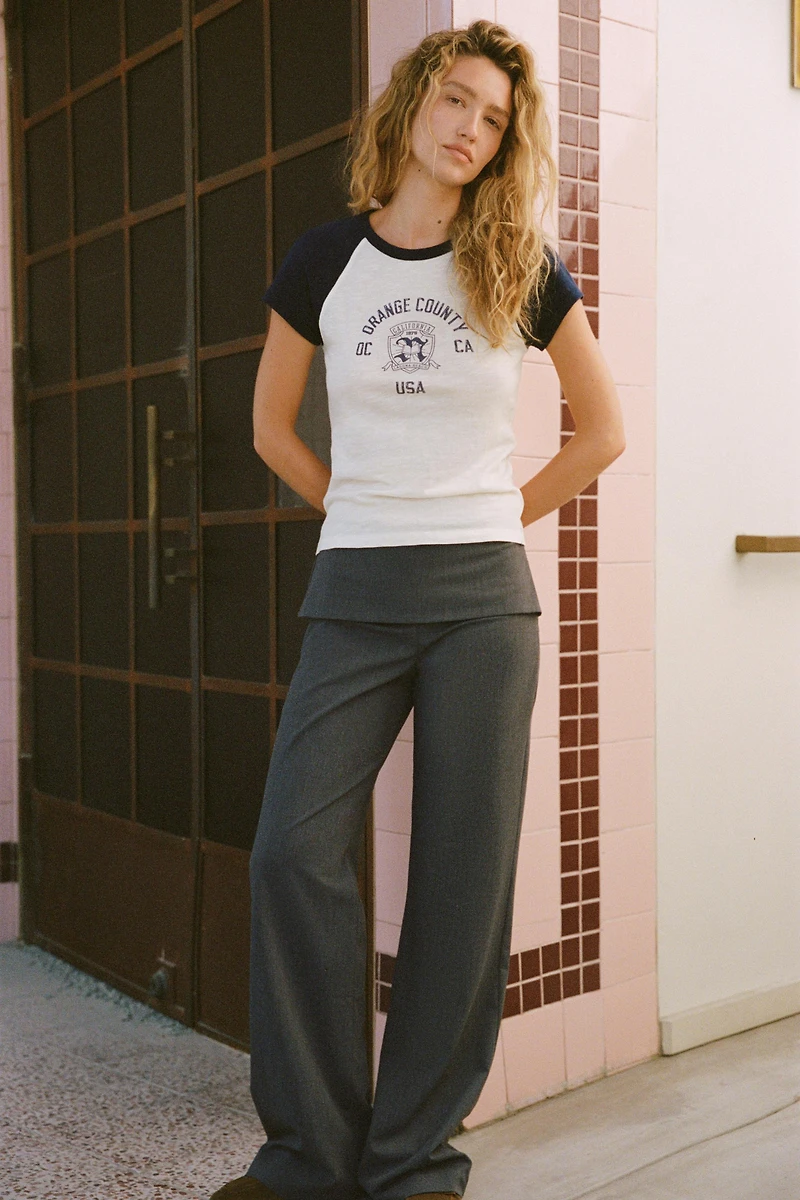 OVERLAY WAIST PANTS