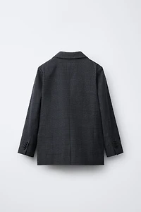 PLAID SUIT BLAZER