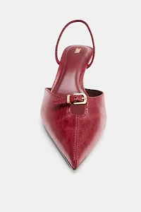 BUCKLED SLINGBACK HEELS