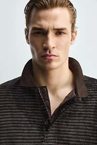 POLO STRUCTURÉ DÉLAVÉ