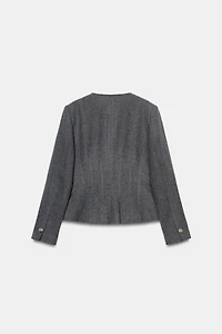 VESTE AJUSTÉE COL ROND