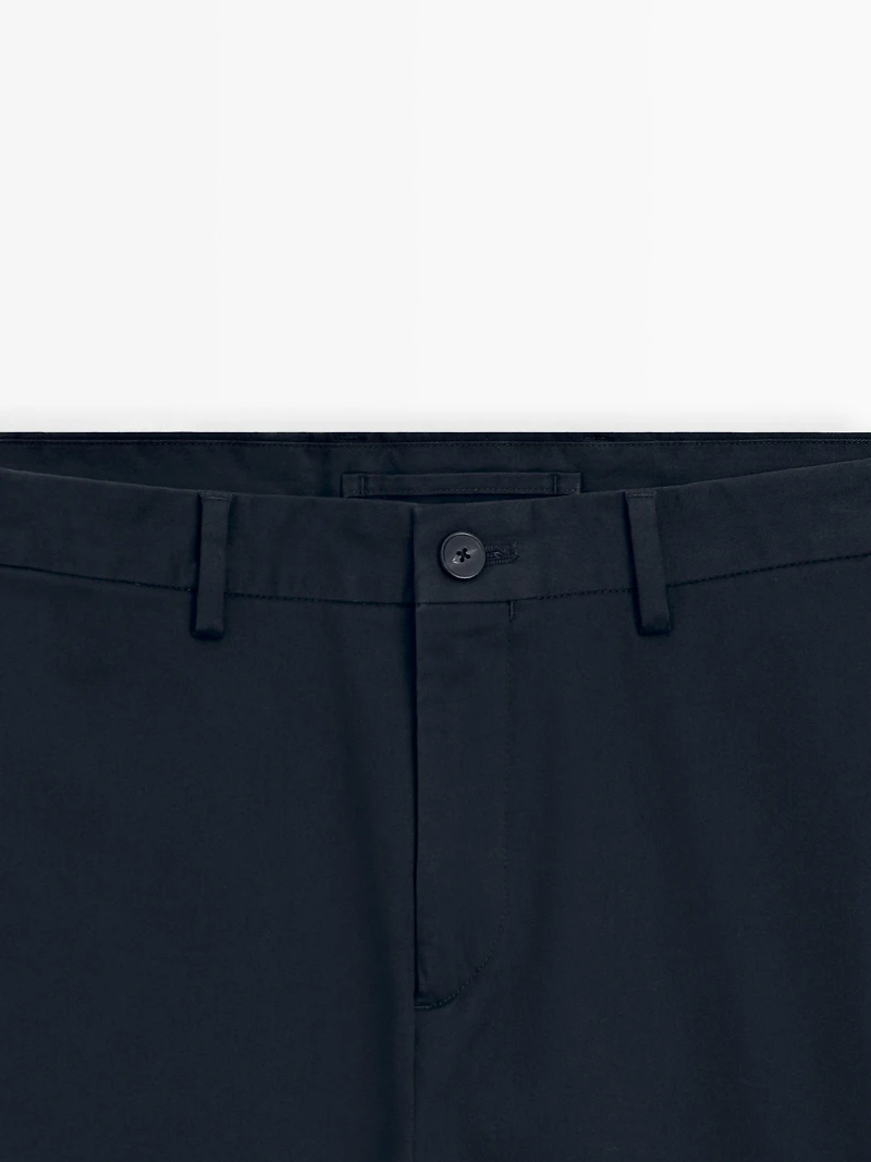 Pantalon slim en coton