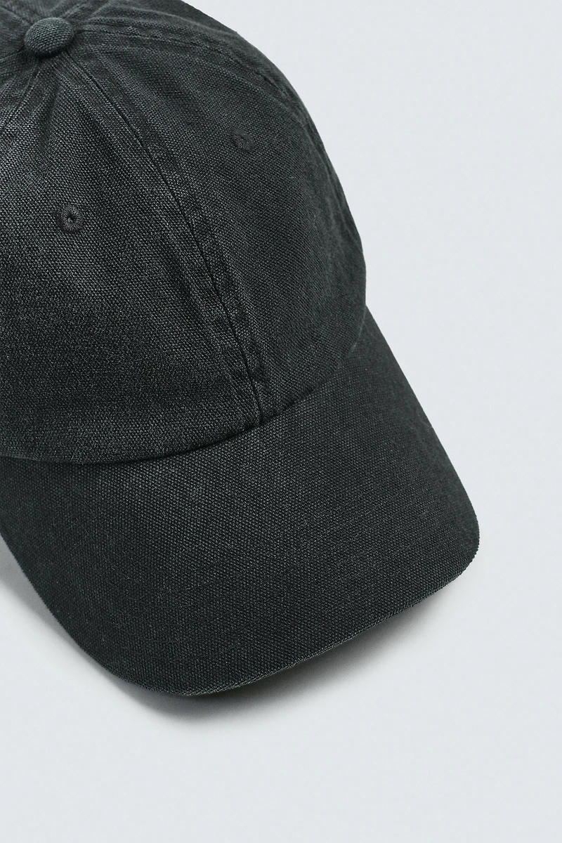 CASQUETTE EN COTON DÉLAVÉ