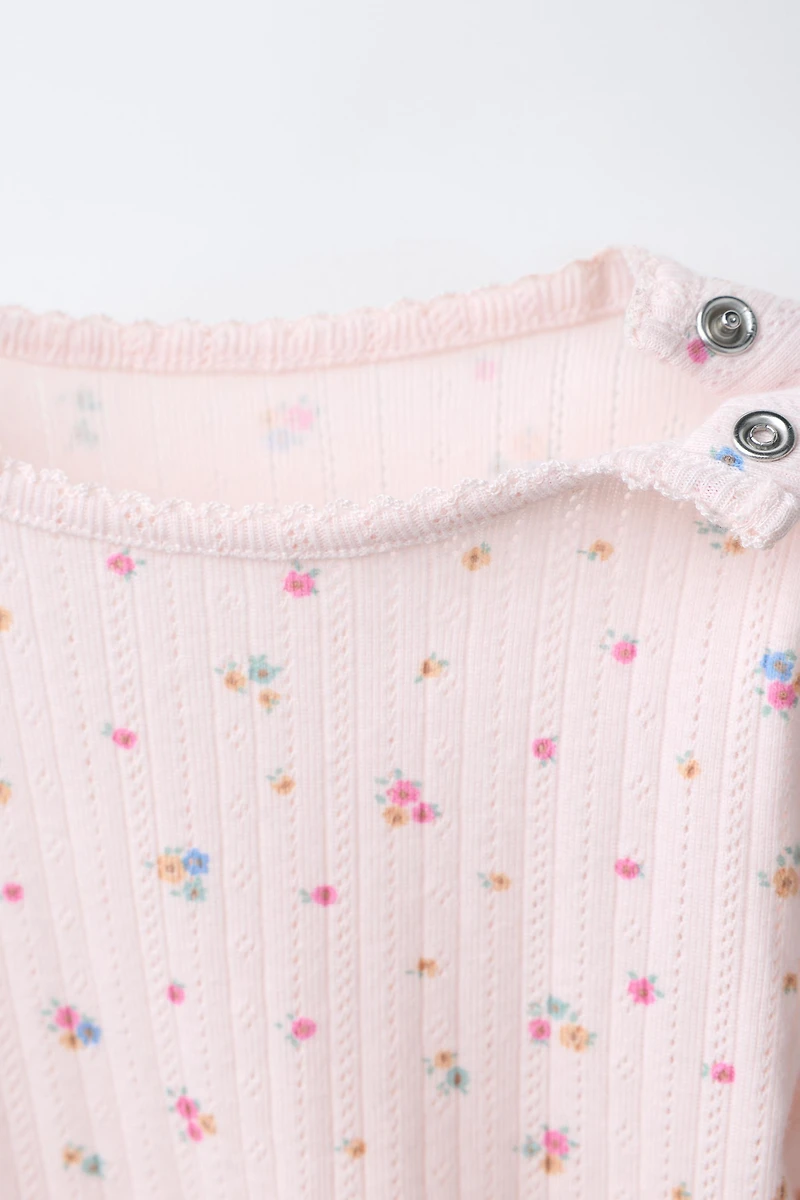 ENSEMBLE BODY ET LEGGING À FLEURS