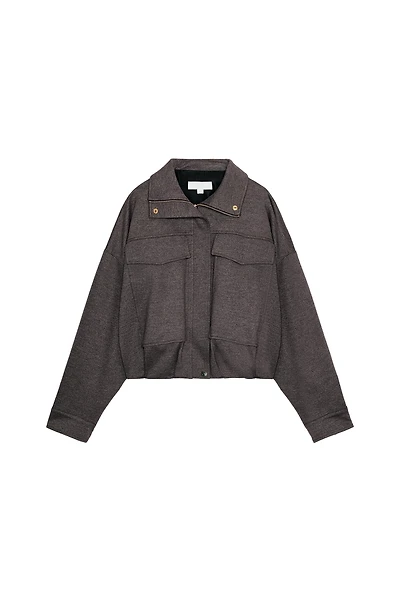 HIGH COLLAR BOMBER JACKET