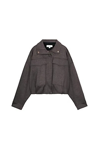HIGH COLLAR BOMBER JACKET