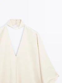 Long satin tunic dress - STUDIO
