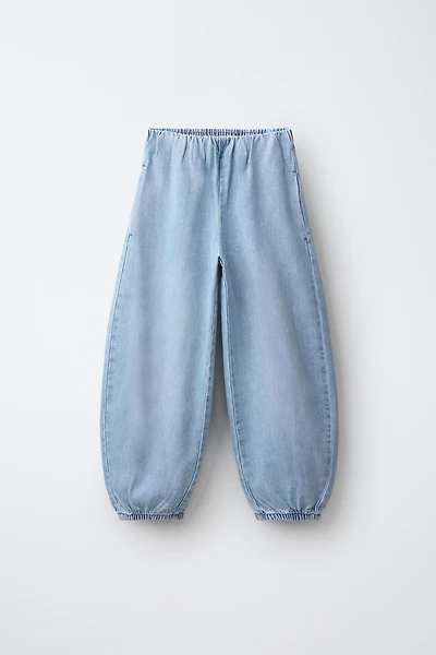 FLOWY ELASTIC BALLOON JEANS