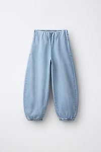 FLOWY ELASTIC BALLOON JEANS