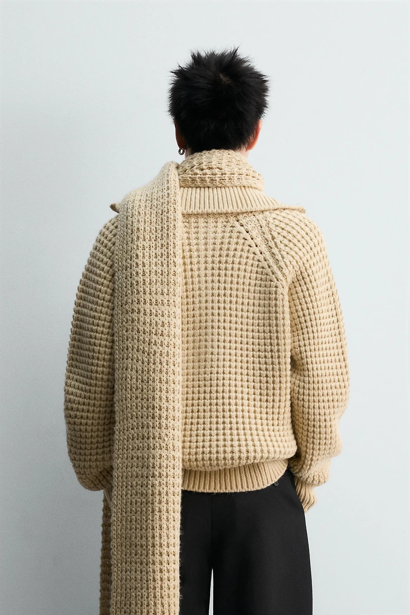 LIMITED EDITION WAFFLE KNIT SWEATER