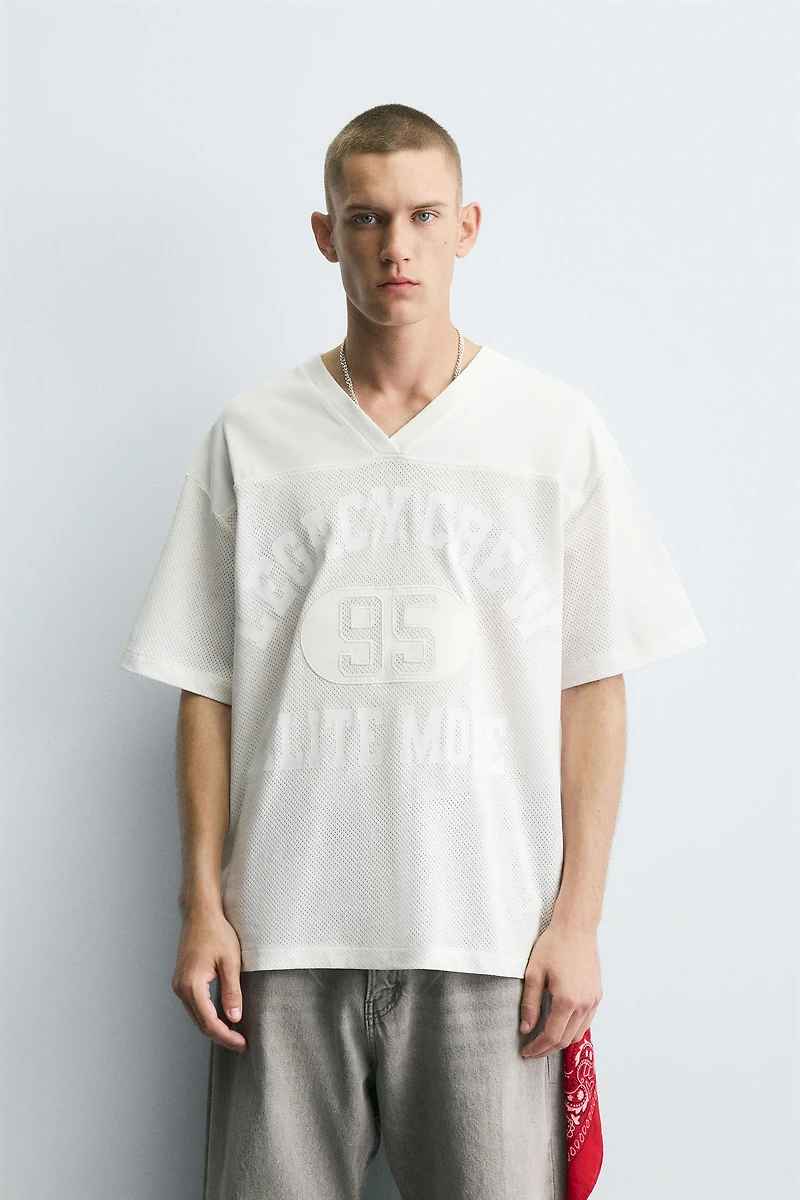 COMBINATION TEXT T-SHIRT