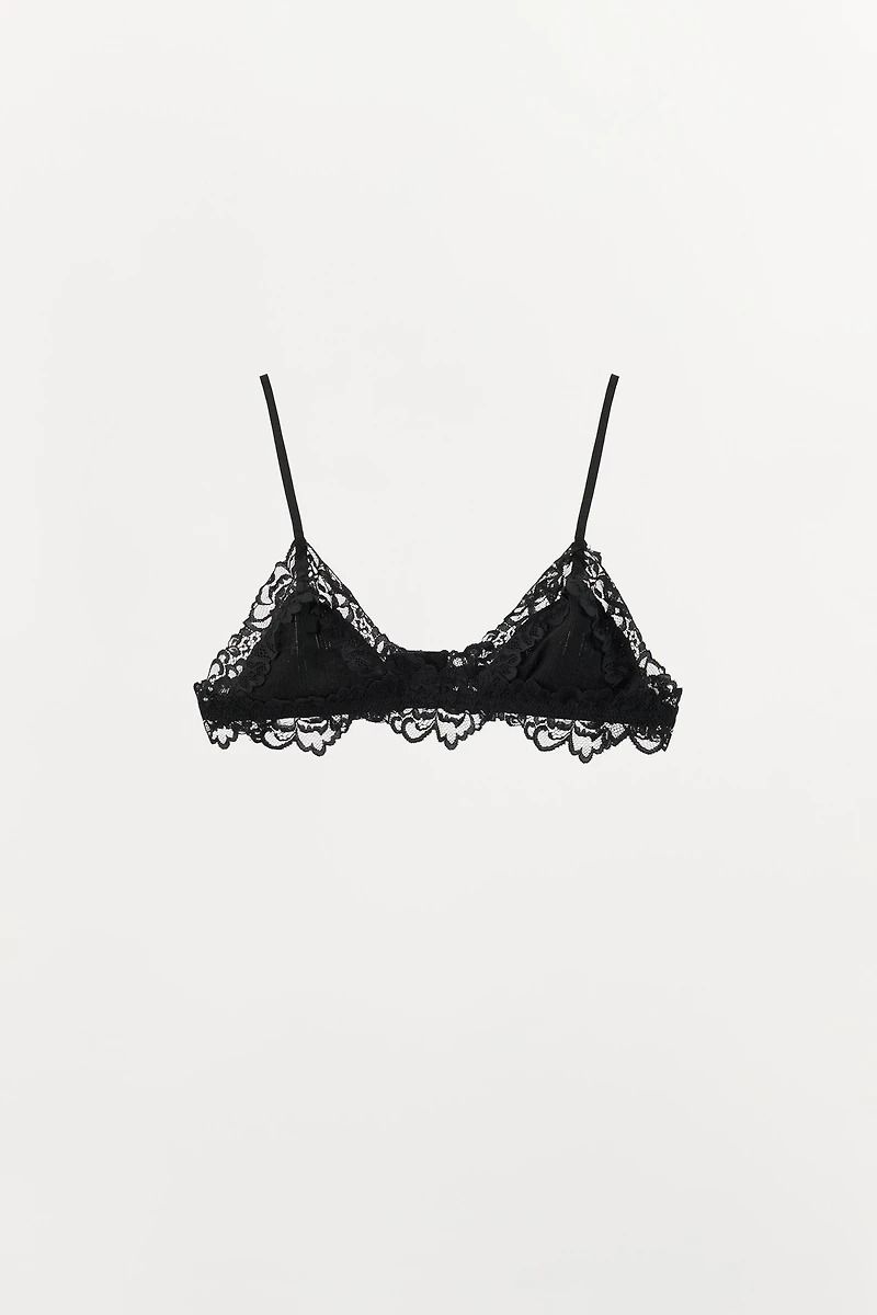 POINTELLE LACE BRALETTE