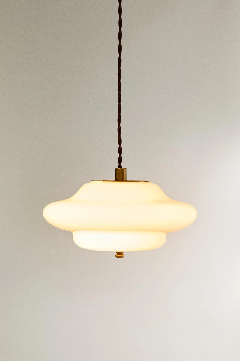 SMALL GLASS CEILING LAMP