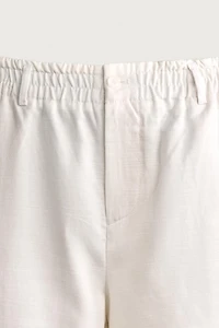 COTTON-LYOCELL WIDE FIT SHORTS