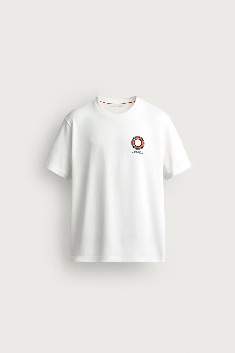 COMBINED EMBROIDERY REGULAR FIT T-SHIRT