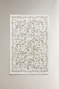 LOT TORCHONS COTON FEUILLES NOËL (LOT DE 2)