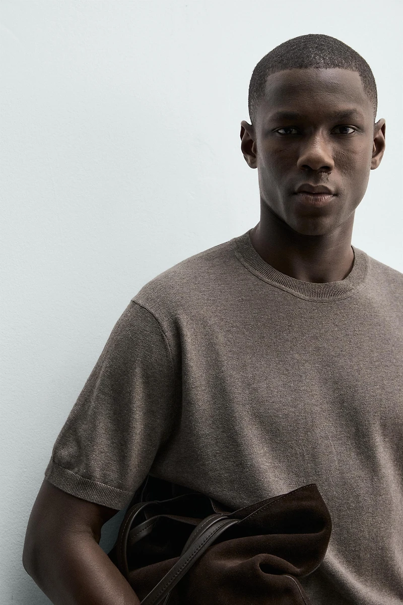 KNIT REGULAR FIT T-SHIRT