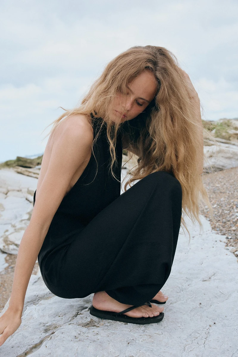 FLOWY LONG JUMPSUIT