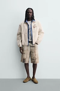 BLOUSON COUPE DÉCONTRACTÉE AVEC PIÈCES