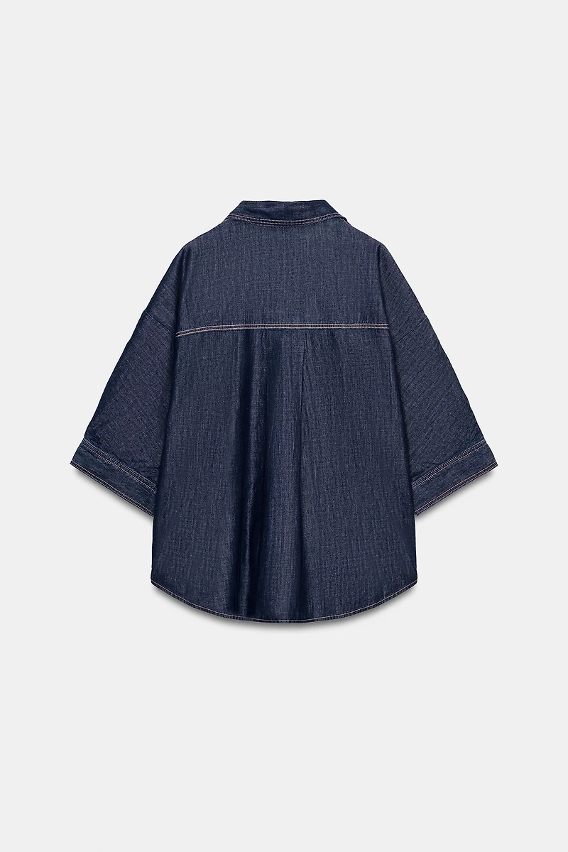 Z1975 GOLD APPLIQUÉ DENIM SHIRT