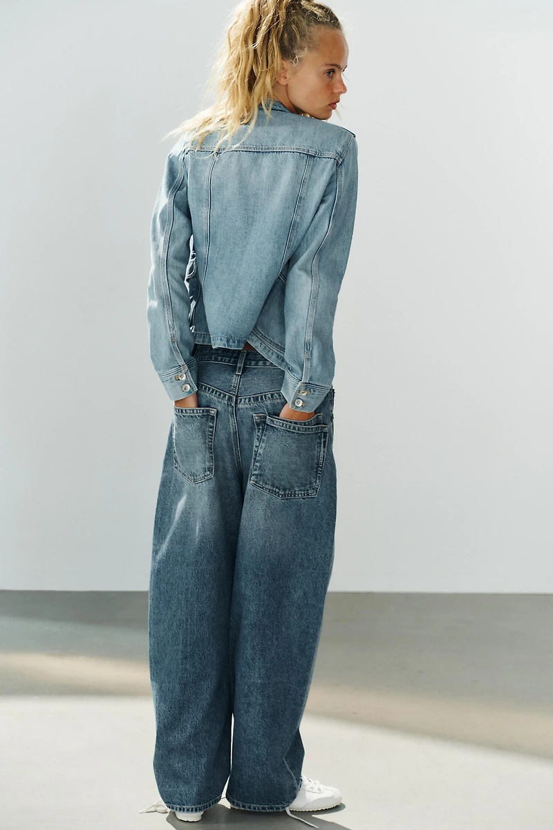 TRF MID-RISE BAGGY JEANS
