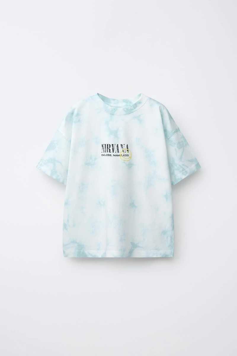 T-SHIRT TIE DYE IMPRIMÉ NIRVANA ®