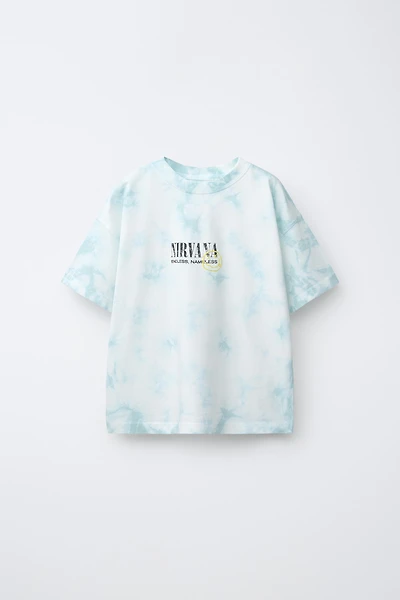 T-SHIRT TIE DYE IMPRIMÉ NIRVANA ®