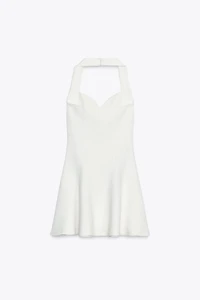 HALTER INTERLOCK SHORT DRESS