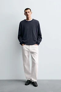 PULL RAYÉ EN COTON ET CACHEMIRE