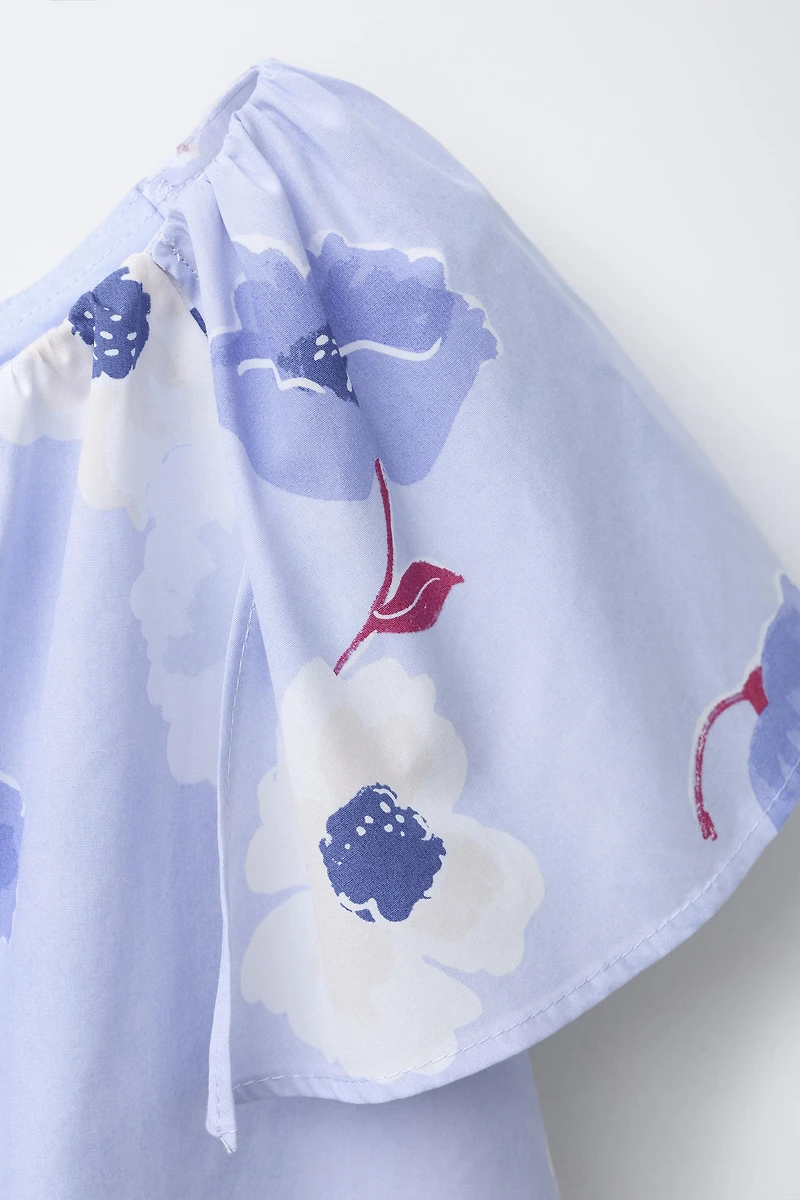 ASYMMETRIC FLORAL TOP