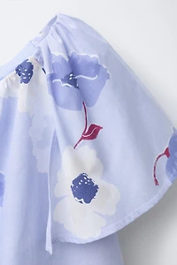 ASYMMETRIC FLORAL TOP