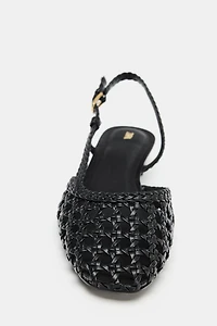 WOVEN SLINGBACK SHOES