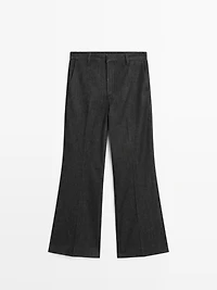 Mid-rise bell bottom jeans