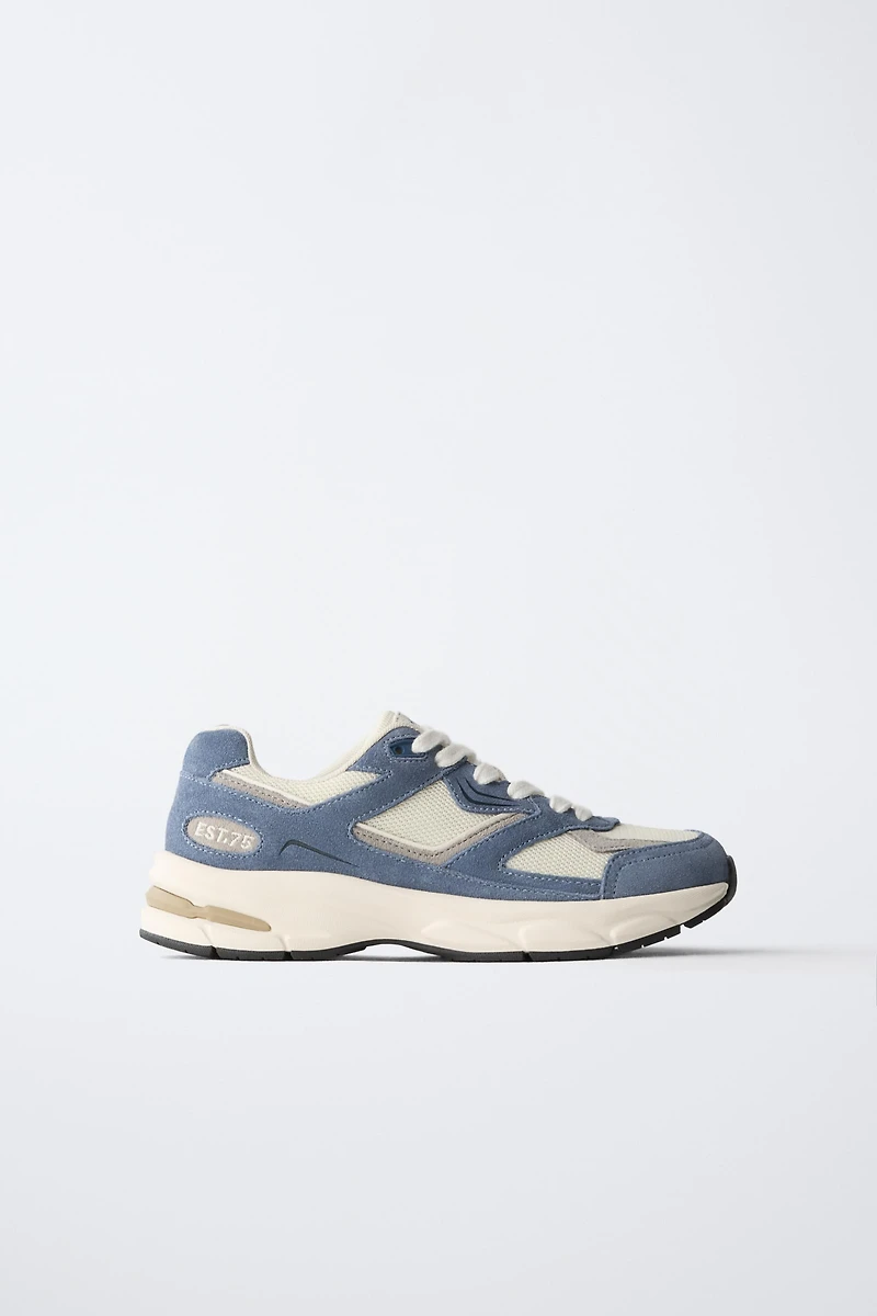 PIECED ATHLETIC SNEAKERS